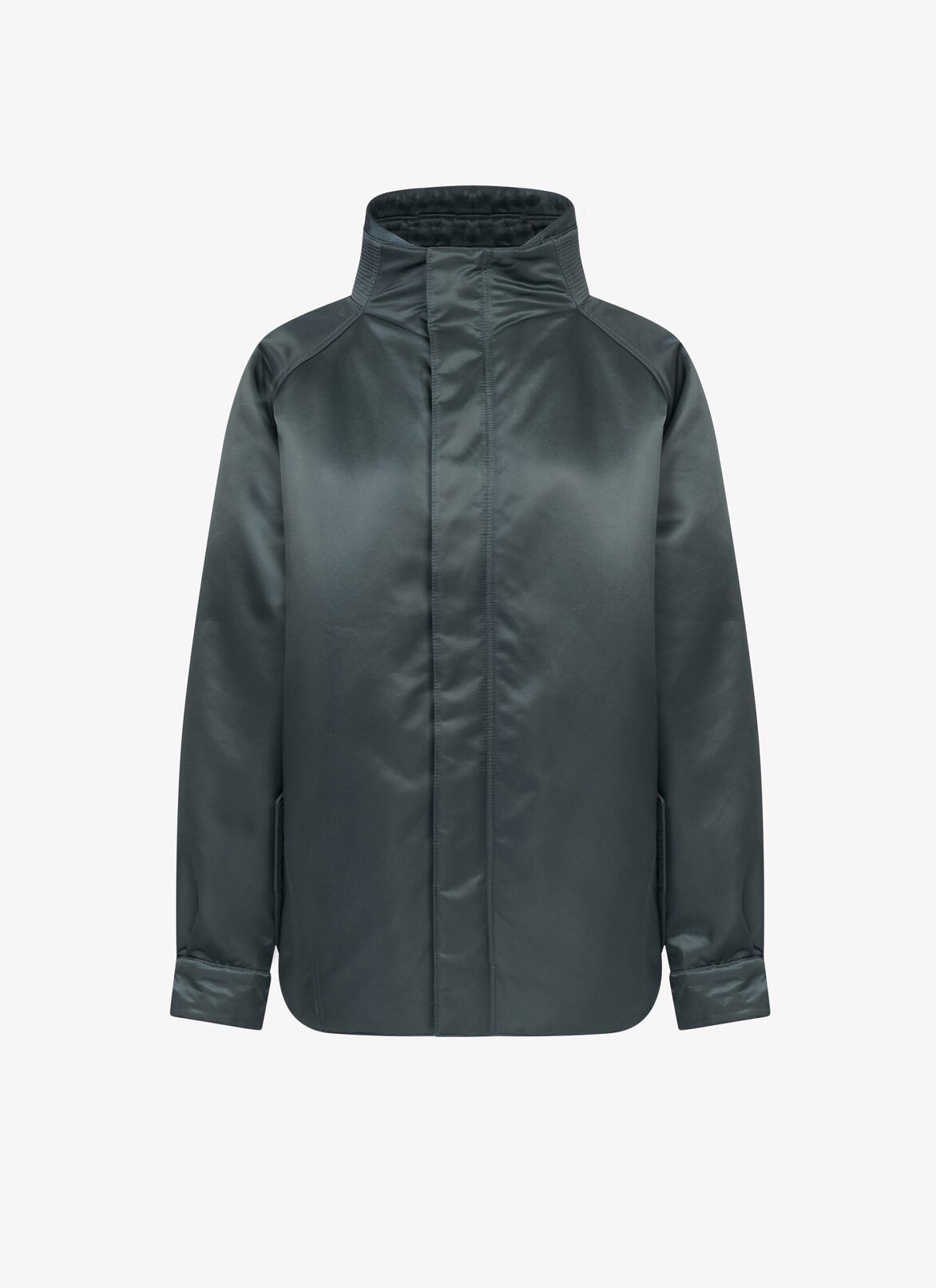 Nylon maxi bomber ALAÏA GREEN NYLON MAXI BOMBER